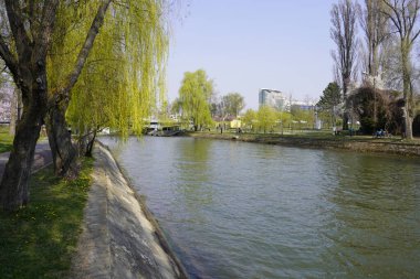 View over the Bega River in romania
