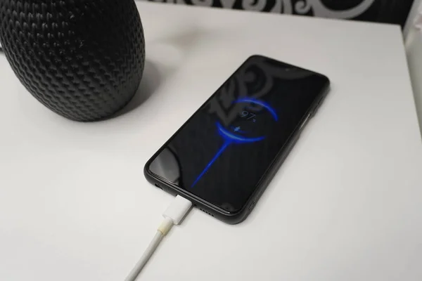 Connect Mobile Phone Charger Side Bed — Stock Fotó