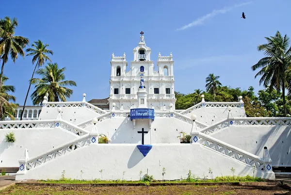 Kościół NMP Niepokalanego Poczęcia w panaji Indie goa — Zdjęcie stockowe