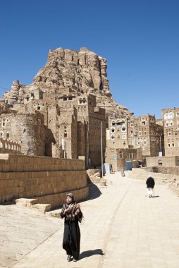 Şibam köyü yakınlarında Yemen sanaa