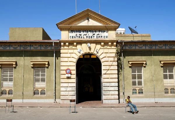 Ufficio postale centrale di asmara eritrea — Foto Stock