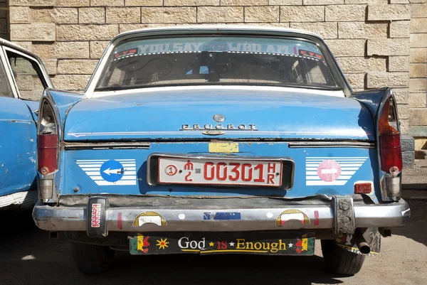 Ethiopian taxi in harar ethiopia — Stock Photo, Image