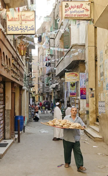 Cena de rua no cairo cidade velha egypt — Fotografia de Stock