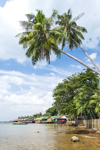 Granchio mercato ristoranti in kep cambodia — Foto Stock