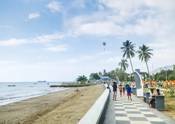 Dili playa en Timor Oriental — Foto de Stock