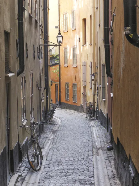 Stockholm İsveç eski şehir sokak