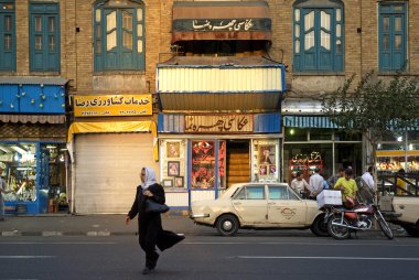 Tahran iran'ın sokak sahnesinde