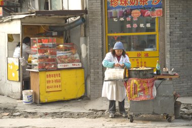 sokak gıda ahır Çin shanghai