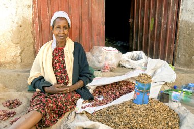 harar Etiyopya sokak satıcısı