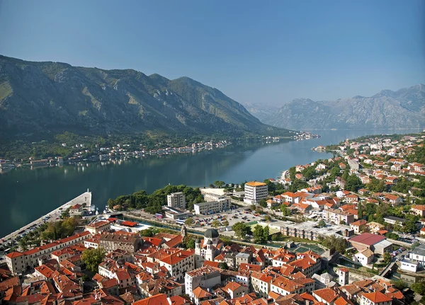 Widok miasta kotor Czarnogóra — Zdjęcie stockowe