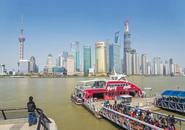 Pudong skyline in shanghai china — Zdjęcie stockowe