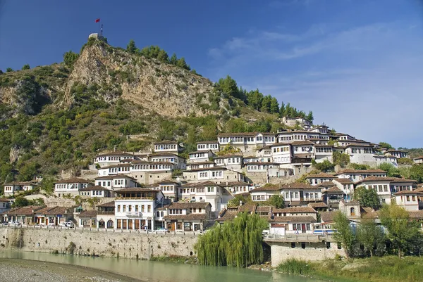 Berat cidade velha em albania — Fotografia de Stock