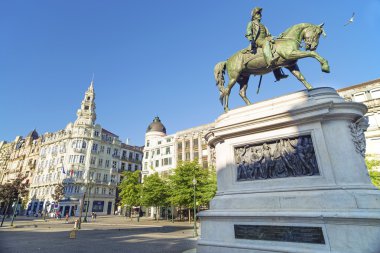 Avenida dos aliados Meydanı porto Portekiz