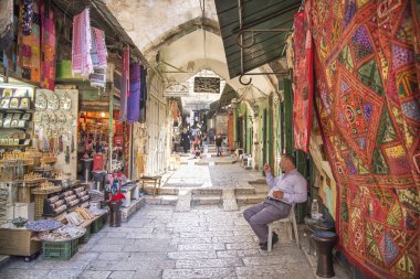 Kudüs eski kasaba İsrail'piyasa