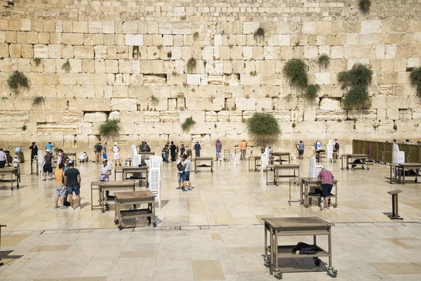 De westelijke muur in Jeruzalem, Israël — Stockfoto