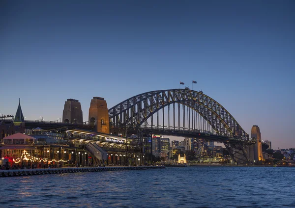 Sydney harbour bridge v Austrálii — Stock fotografie