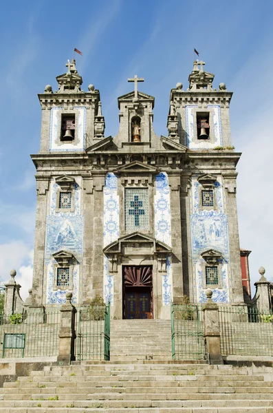 Iglesia de santo ildefonso en Porto portugal — Foto de Stock