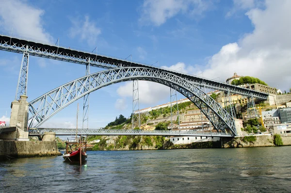 Dom zabytkowy most luis w porto, Portugalia — Zdjęcie stockowe