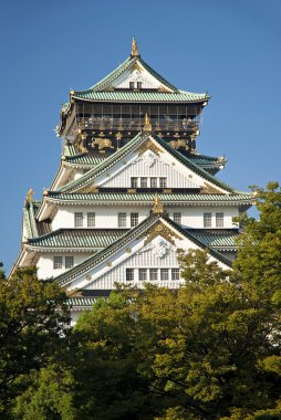 Japonya'nın Osaka Kalesi landmark