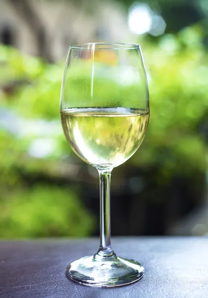 Verre de vin blanc — Photo