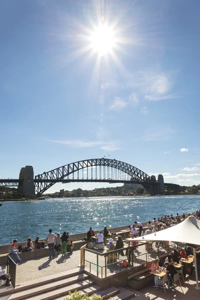 Sydney harbour bridge, Ausztrália — Stock Fotó