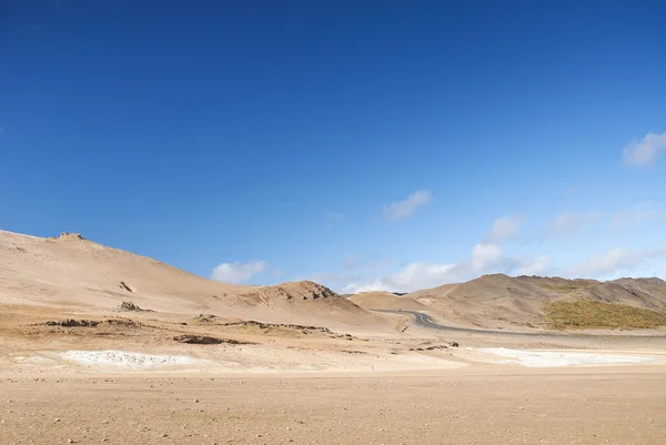 Vulkanische Wüstenlandschaft in Island — Stockfoto