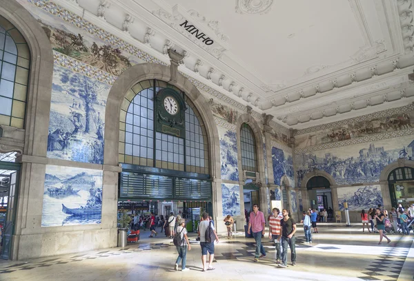 Sao bento stazione ferroviaria porto portugal — Foto Stock