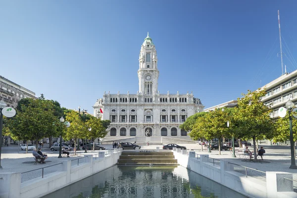 Stadhuis in porto portugal — Stockfoto