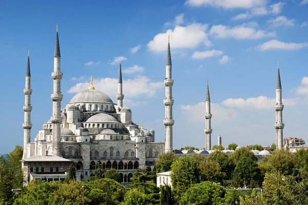 Sultan ahmed mešita mezník v Istanbulu v Turecku — Stock fotografie