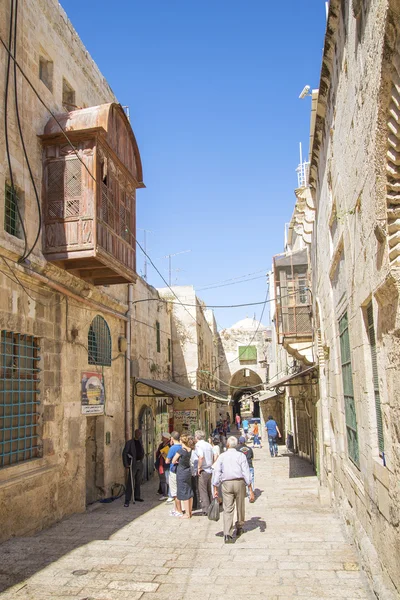 Cidade velha rua em jerusalem israel — Fotografia de Stock