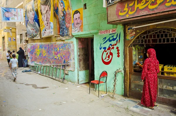 Konstnären butik i Kairo gamla staden Egypten — Stockfoto