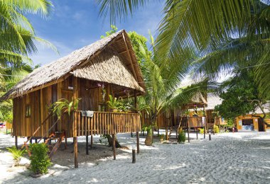 Kamboçya'da koh rong Island Beach Bungalows