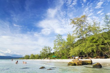 Long beach koh rong Adası Kamboçya