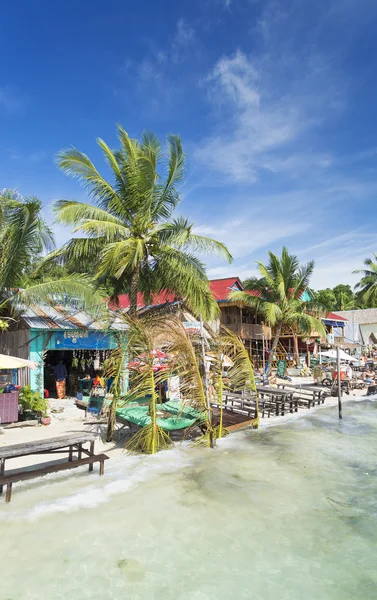 Koh rong island beach barów w Kambodży — Zdjęcie stockowe