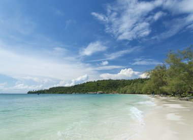 Kamboçya 'daki Koh Rong Adası Sahili