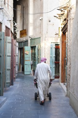 doha Katar sokak Çarşısı tüccar adam