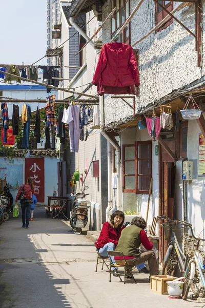 Allée dans la vieille ville de Shanghai Chine — Photo