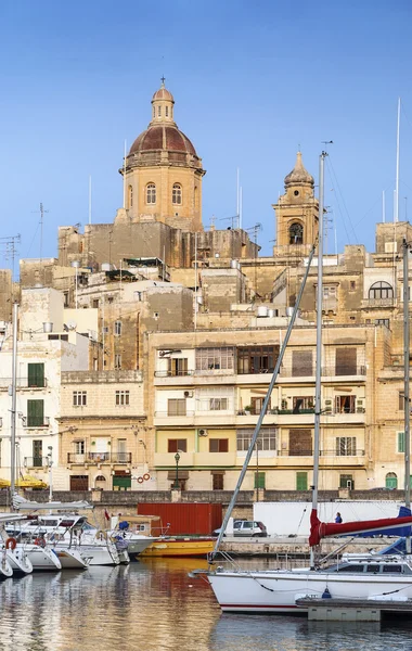 Marina valetta Malta eski şehirde — Stok fotoğraf