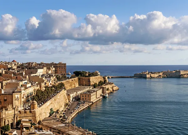 La Malta valletta tarihi kent — Stok fotoğraf