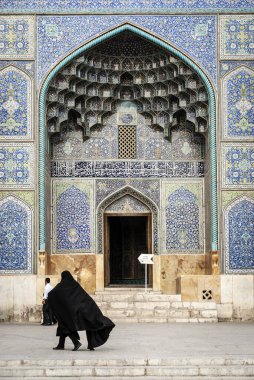 Şah Camii ünlü dönüm noktası Nakş-ı Cihan Meydanı isfahan şehir İran