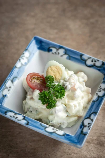 Potato Egg Salad Ensalada Rusa Tapas Rustic Spanish Restaurant — ストック写真