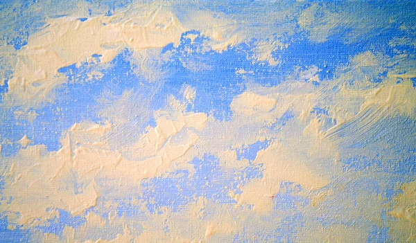 Oil Painting Sky Clouds — стоковое фото