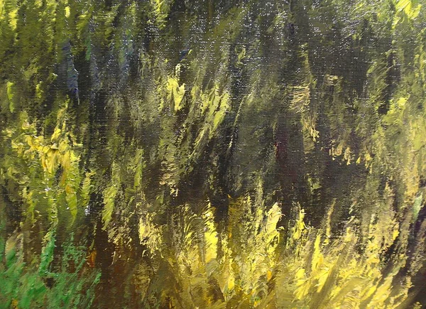 Abstract Background Green Oil Paints — 스톡 사진