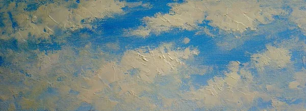 Yağlı boya, gökyüzü ve bulutlar