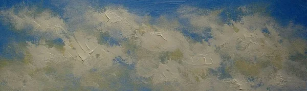 Oil Painting Sky Clouds — Stockfoto
