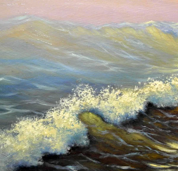 Krásné Mořské Vlny Pláži — Stock fotografie