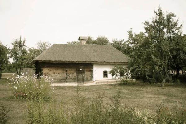 Старый Заброшенный Дом Деревне — стоковое фото