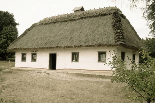 Ancienne Maison Bois Dans Village — Photo