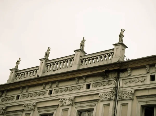 Fasaden Byggnaden Staden Madrid — Stockfoto
