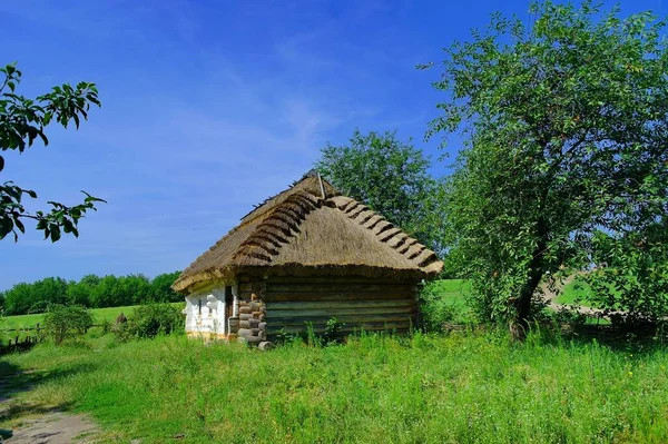 Old Traditional Ukrainian House Village — Stock Photo, Image